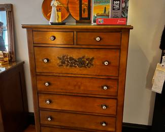 Lambert Hitchcock Vintage Federal Style Dresser Tall