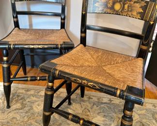 1960s Hitchcock Dining Chairs Set/2 Matching
