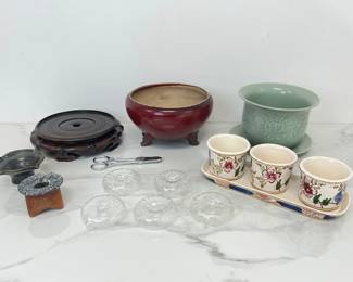Lot 1704 Flower Pots Andrea by Sadek  Wiss Flower Shears  More