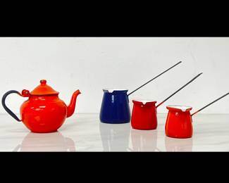 Lot 1727 Vintage Japanese Enamelware  Dippers