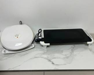 Lot 1498 George Foreman Grill  ToastMaster Electric Griddle