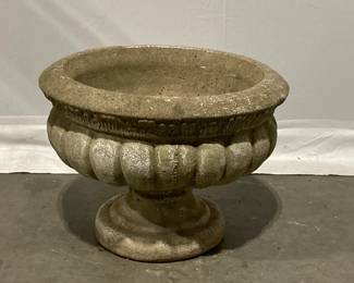 Lot 1567 Concrete Pedestal Planter