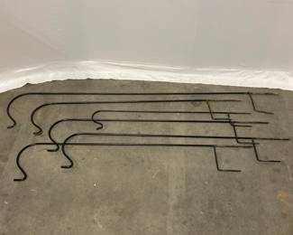 Lot 1509 6 Metal Singlesided Shepherds Hook Garden Plant Hangers