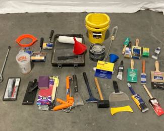 Lot 1555 Painting Supplies, most unused