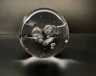 Lot 1677 Clear Glass Paperweight