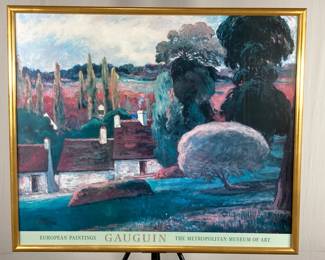 Lot 1438 Large Gauguin Metropolitan Museum Poster Wall Art