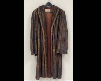 Lot 1740 Vintage Dodd Moor Keller Zander Mink Jacket