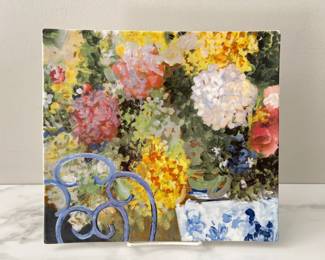 Lot 1683 Chaise Bleu by Faiencerie De Gien Tray