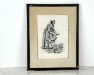 Lot 738 Paul Geissler Framed Art Signed Etching