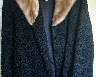 Mink Lamb's Wool Coat