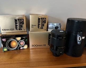Nikkei 105mm, Nikkei 25-35mm, Nikkei 500mm, Nikkei 35mm, Nikon HN-27