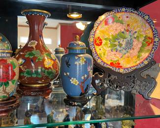 Cloisonn Vase's also