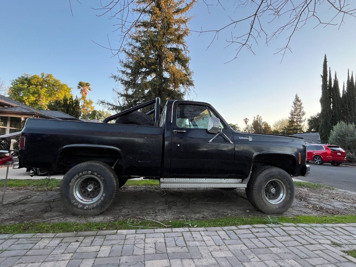 1979 Black Chevrolet Scottsdale C10 Manual Chevy Truck 