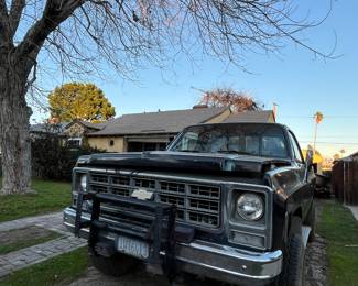 1979 Black Chevrolet Scottsdale C10 Manual Chevy Truck 