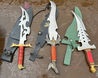 Collectible Knives, Jim Frost Knives, Fixed Blade Knives, Brass Handle Knives, Pakistan Knives