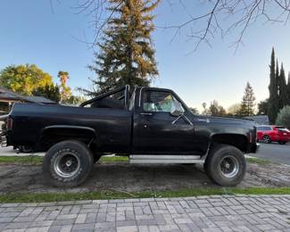 1979 Black Chevrolet Scottsdale C10 Manual Chevy Truck 
