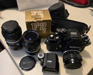 1976 Nikon F2(SOLD), 2 Nikon Lens, DP-1