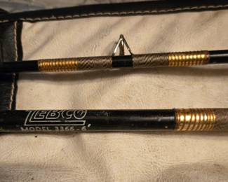 Zebco model 3366-6' 2 pc. rod