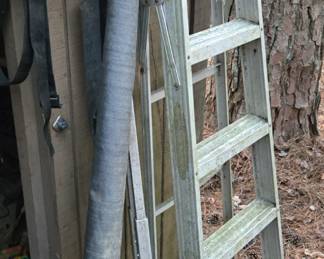Truck bed dump & aluminum ladder