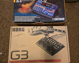 BOSS JamStation JS-5 backing machine w/ audio track & KORG G3 guitar performance processor (SOLD)