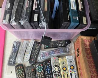Remotes and card inserts for receiver, descramblers