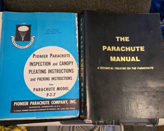 Vintage Parachute ephemera on packing, repairing & assembling parachutes of all kinds.