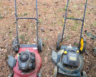 Pushmowers, Craftsman 6hp starts up & runs great. Murray turns over but doesn't yet fire up.