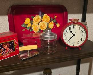 Retro Tray, Clock