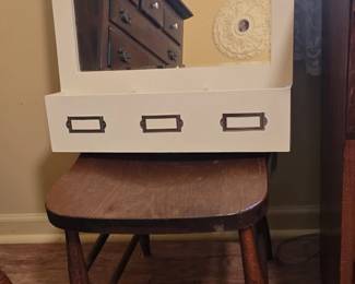 Wood Chair, Wall Storage