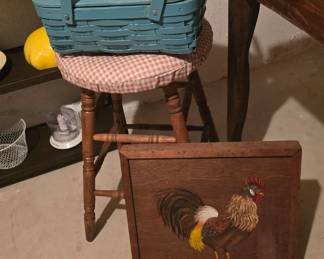 stool, Picknic Basket