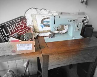 License Plates, Kenmore Sewing Machine