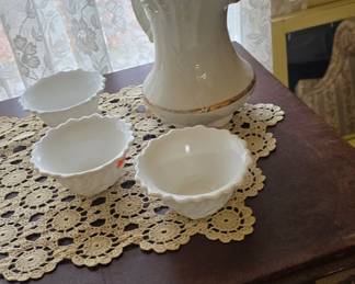 Pitcher and Dessert Soup Bowls