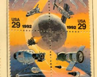 1992 Space Achievement stamps