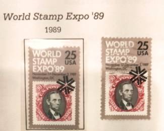 1989 World stamps-- Lincoln