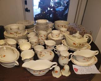 Large set of jewel tea Autumn leaf 