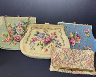 Vintage tapestry bags Martha Klein Collection 