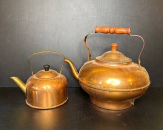 Copper tea pots