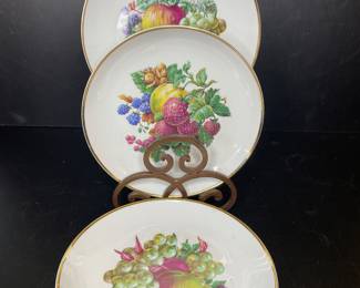 Vtg. Naaman "fruit" dessert plates