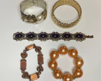 Vintage costume jewelry: brands include Trifari, Monet, Napier, Miriam Haskell & more 