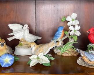 Lenox porcelain bird figurines 