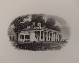 Mount Vernon engraved and lithographed