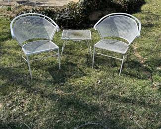 Woodard style barrel back chairs