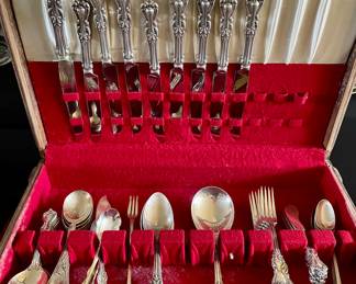 Sterling silver flatware set