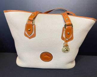Dooney & Bourke leather tote bag vtg