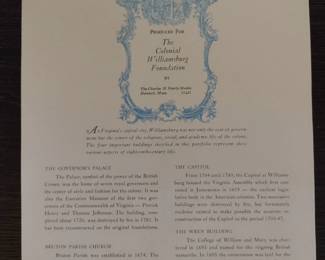 Four Sketches of Colonial Williamsburg 