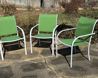 Outdoor patio chairs set of 3