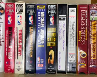 Bulls, Michael Jordan and Redskins VHS