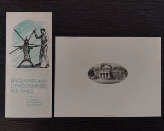 Monticello engraved and lithographed