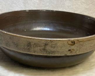 16 Inch Brown Stoneware Bowl 