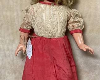 Effanbee Composition Doll With Human Hair Wig